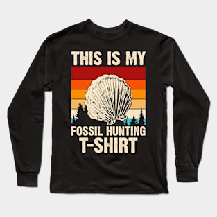 This Is My Fossil Huting T shirt T shirt For Women Long Sleeve T-Shirt